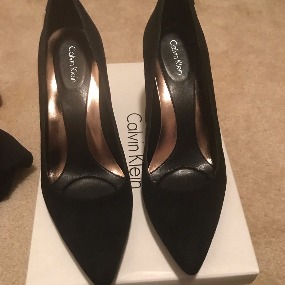 Brand New Calvin Klein Suede heels